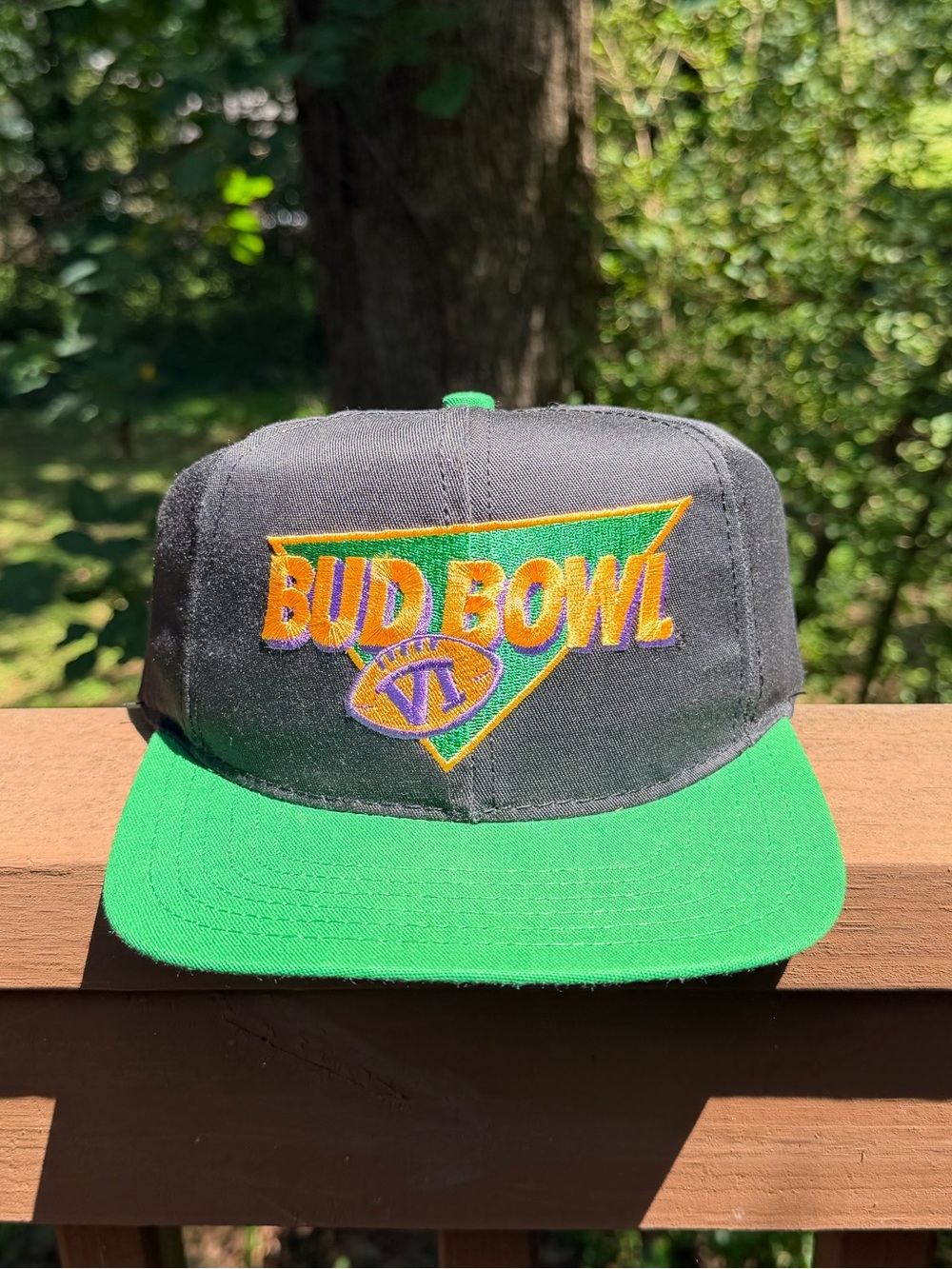 Vintage Bud Bowl VI Snapback Hat